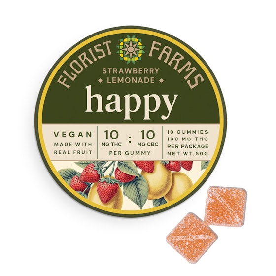 Florist Farms Strawberry Lemonade Happy 100mg