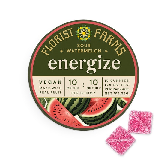 Florist Farms Sour Watermelon Energize 100mg